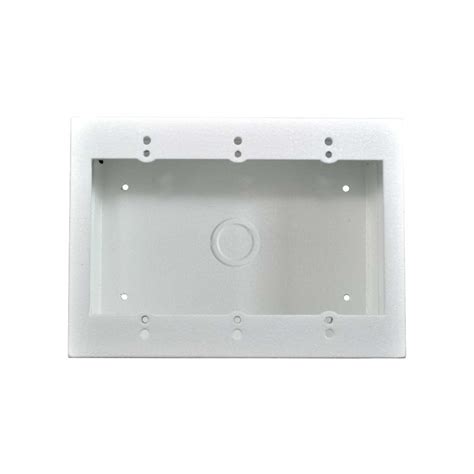 shallow electrical box 3 gang|3 gang surface mount box.